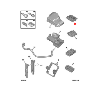 Caja de Fusibles del Motor 9807028580 <span class=keywords><strong>BSM</strong></span>-R02 R19 para Peugeot 3008 407 5008 <span class=keywords><strong>Citroen</strong></span> C4 C6 - Product Image 6