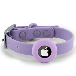 एयरटैग धारक केस ठोस पैटर्न वाटरप्रूफ के साथ लक्जरी pvc डॉग कॉलर और कुत्ते चलने और लंबी पैदल यात्रा-कस्टम ब्रांड के लिए आरामदायक - Product Image 3