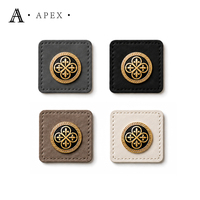 APEX Étiquettes en cuir décoratives personnalisées pour accessoires de vêtements, hijabs, abayas, foulards, chapeaux, sacs et couvre-chefs, pour marquage de marque, fabrication en usine