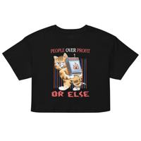 OEM ODM People Over Profit Crop top pour femmes