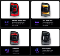 New Design Car Led Taillight for Dodge Ram 2009-2018 12V Rear Stop Lamp Taillight OE Wholesale Tail Light RGB Dodge Ram