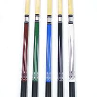 Queue de billard à prix de gros, articulée en deux parties, en bois blanc, avec poignée en nylon et embout en cuir de vachette de 57 pouces et 13 mm