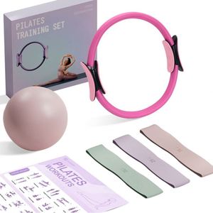 Portable <b>Pilates</b> Ring <b>Yoga</b> Fitness Set Lightweight Exercise Kit for Indoor Household Workout Body Tightening Sports Accessories - Product Image 1