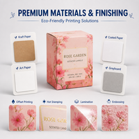 Papier ondulé enduit pour présentoir de produits cosmétiques OEM, livraison rapide, papier kraft de stockage recyclable