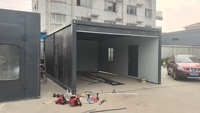 Maison en conteneur préfabriquée en acier mobile moderne de 20 pieds avec porte roulante manuelle et automatique pour utilisation en entrepôt