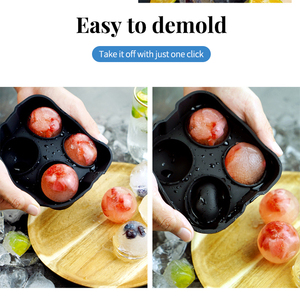 Molde de Silicona Personalizado para Hacer Bolas de Hielo, Bandeja para Cubitos de Hielo para Whisky - Product Image 3