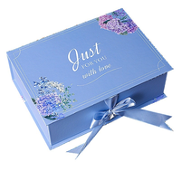 Vente en gros joli emballage en papier trois pièces dans une boîte-cadeau d'anniversaire de mariage pour le stockage de fleurs douces de fête de la Saint-Valentin