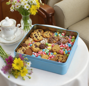 Tùy Chỉnh Kim Loại Bền Tinplate Hộp Thiếc Với Nắp Cho Cookie Bao Bì Quà Tặng Lưu Trữ Vuông Thực Phẩm Cấp Kim Loại Container Với Logo - Product Image 3