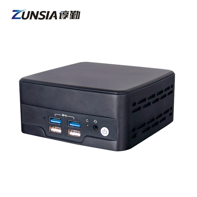 Zunsia 12th Gen A-M-D Nuc Mini PC R-6000 PCIe4.0 X4 Intel 2*DDR5 64GB Mini Desktop Computer X86 Linux Barebone Portable Mini Pc