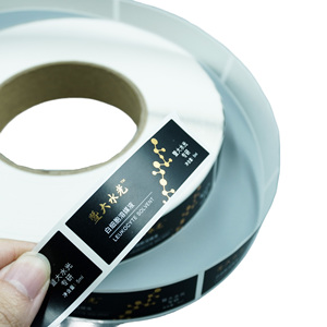 Custom Logo Laser Black Bottom Waterproof <strong>PVC</strong> PET Foil <strong>Label</strong> Sticker Gold Foil <strong>Printing</strong> Health Product Bottle Packaging Cosmetic - Product Image 5