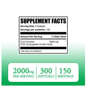 อาหารเสริมชนิดซอฟต์เจลกรดไลโนเลอิกเชื่อมโยงชนิดขายดีที่สุด พร้อมด้วยซีแอลเอ คอมเพล็กซ์ ช่วยเสริมสมรรถภาพและการฟื้นฟู - Product Image 2