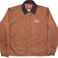 Vêtements de travail américains OEM, toile de canard lourd en coton tissé, tissu personnalisé, veste de travail d'hiver