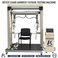 Machine d'essai de durabilité des accoudoirs de chaise de bureau à écran tactile PLC, testeur de résistance à la fatigue des accoudoirs à charge cyclique
