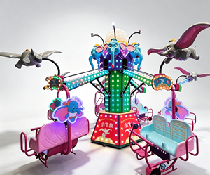 Attrazione per Parco a Tema per Bambini: Giostra Girevole <span class=keywords><strong>Elefante</strong></span> <span class=keywords><strong>Volante</strong></span> 380V, Container da 20 Piedi - Product Image 5
