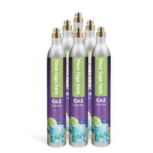 factory directly 0.6L 425g soda aluminum cylinder cilindro for carbon dioxide sodastream soda maker