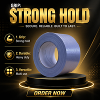Cinta adhesiva de plata Gaffer impermeable de alta resistencia Cinta adhesiva súper fuerte Cinta de tela sensible a la presión única barata