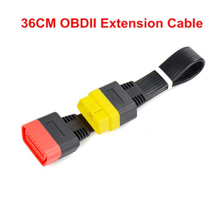 Nouveau câble d'extension OBDII ODB 2 de 36 cm, connecteur OBD2 16 broches pour scanner Thinkcar Thinkdiag / Laun-ch GOLO PRO 4.0 / Laun-ch <span class=keywords><strong>DBSCAR</strong></span> <span class=keywords><strong>5</strong></span> - Product Image 1