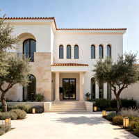 Nouvelles Conceptions de Villas Préfabriquées en Acier de Haute Qualité avec 4 Chambres pour Résidence Familiale