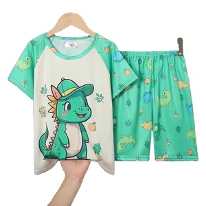 Pigiama Termico per Bambine Taglie Forti, Maniche Corte in Poliestere, Set Estivo con Motivi Sirena e <span class=keywords><strong>Unicorno</strong></span>, 1-7 Anni - Product Image 1