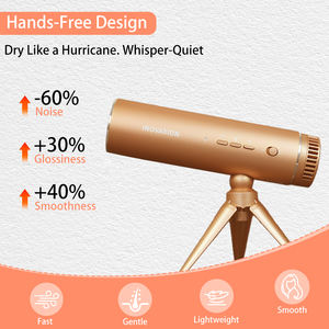 Sèche-cheveux ionique pliable compact et élégant de 1200 W, idéal pour l'hôtellerie, appareil high-tech intelligent pour la maison, parfait pour offrir en cadeau - Product Image 6