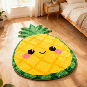 Tùy Chỉnh Tufted Tím Nho Mô Hình Khu Vực Thảm Chống Trượt Fluffy Bedromm Thảm Mềm Trái Cây Thảm - Product Image 5