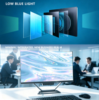 PC Todo en Uno de 21.5 Pulgadas con Windows 10, Negro, 100Hz FHD 1920x1080 IPS VA, Escritorio Multimedia para Uso Doméstico, Venta al por Mayor