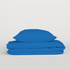 Ensemble de housse de couette 100% coton bleu Avio, taille double française 200x200cm - Product Image 1