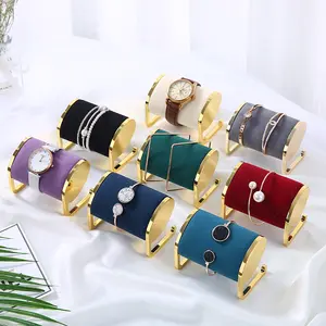 Luxury Handmade Metal Bracelet Bangle Jewelry Watch Display Holder Rack Design Stand Case Jewelry Holder