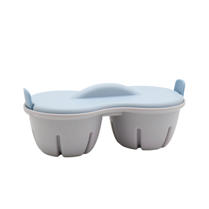 Cuiseur à œufs double couche pour <span class=keywords><strong>micro</strong></span>-ondes, conception de drainage facile à nettoyer, parfait pour le petit-déjeuner et une cuisine saine - Product Image 1