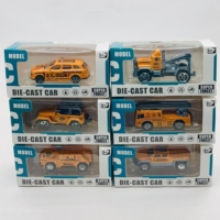 Mini voitures jouets en alliage moulé sous pression, bus de course à friction et à rétrofriction, kart, camion de construction, camion de pompiers pour enfants, cadeaux de jeu d'imitation