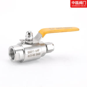 Vannes à boisseau sphérique manuelles haute pression en acier inoxydable QGQY1 – Caractéristiques de raccordement sous pression fournies par le fabricant - Product Image 3