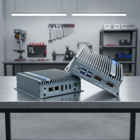 Mini PC Industrial Integrado Sin Ventilador N95/N100/J1900/J6412 con Windows 10/11/Linux, 2*LAN, 6*USB, 2*COM, 1*HDMI, 1*VGA