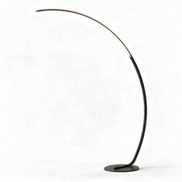 Lampadaire d'angle LED à intensité variable avec télécommande pour projets hôteliers