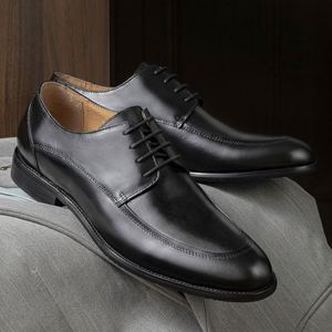 Chaussures en cuir de haute qualité pour hommes, pour le bureau et les occasions professionnelles, bout pointu, légères, respirantes, antidérapantes, imperméables, printemps-été - Product Image 1