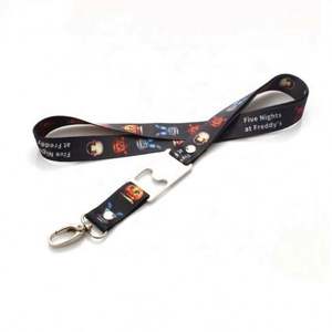 Cheap Sublimation Polyester Printed Beer Bottle Opener Lanyard With Custom Logo - Product Image 1