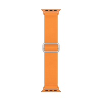 Vente en gros de bracelets de montre en nylon pour Apple Watch, bracelet sport tissé élastique motif léopard orange pour Apple Watch 10/9/8/7 SE Ultra 46mm 42mm