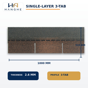 Tuiles de toiture en <span class=keywords><strong>bitume</strong></span> et fibre de verre modernes et durables, fabriquées en Chine, pour villas, étanches et ignifuges, personnalisables - Product Image 5