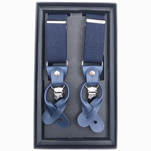 רב תכליתי 3 קליפס כתפיות מעור אמיתי בצורת Y-Back אלסטיות גמישות לגברים עם קופסת מתנה - Product Image 1