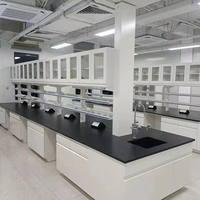 Banc de laboratoire de chimie Banc en résine phénolique Table de laboratoire en métal Table centrale Banc d'île
