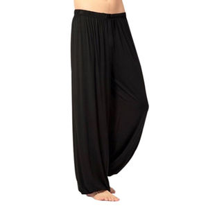 Pantalons de <span class=keywords><strong>yoga</strong></span> hommes décontracté couleur unie pantalons baggy danse du <span class=keywords><strong>ventre</strong></span> <span class=keywords><strong>Yoga</strong></span> sarouel pantalons pantalons de survêtement à la mode vêtements de danse amples - Product Image 3