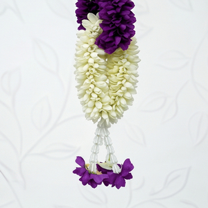 Artificial Flower Garland Purple <b>White</b> <b>Hanging</b> Decoration Floral Toran for Wedding Festival Home Temple and Event Decor - Product Image 4