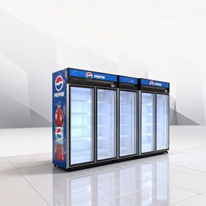 Refrigerador Comercial Personalizado al por Mayor de 300L, Refrigerador de <span class=keywords><strong>Cerveza</strong></span> con Puerta de Vidrio, Enfriador de Bebidas Energéticas - Product Image 5