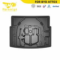 Boîte de rangement latérale pour coffre arrière Maremlyn PP, organisateur de cargaison compatible avec BYD ATTO 3 Yuan Plus, plateau de rangement pour coffre, accessoires intérieurs de voiture