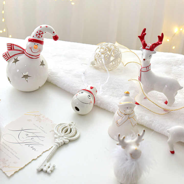 Ceramic Christmas Ornament Ceramic Christmas Baubles Decorations