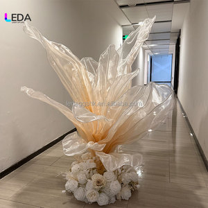 LEDA Nouveauté Fleurs géantes artisanales Fleurs artificielles en soie de grande taille Centre de table pour la décoration de scène de mariage - Product Image 3