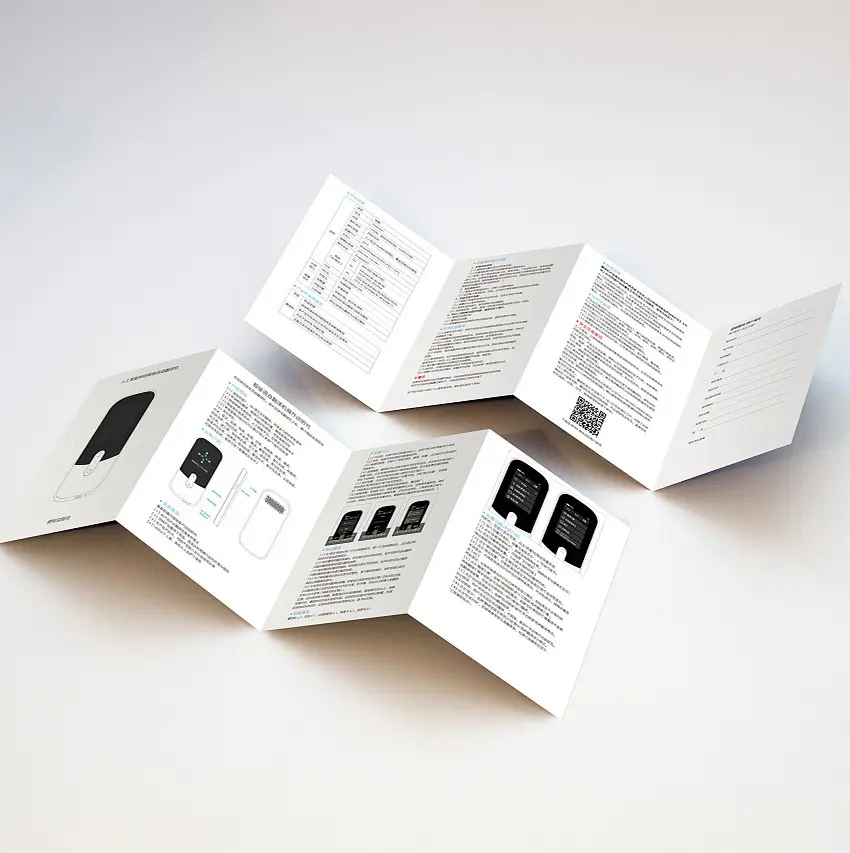 Factory Wholesale Accept Customized 2 Layer Booklet Full Color Printing Services Trifold Booklets