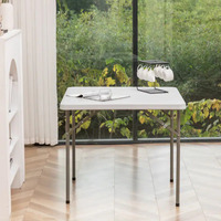 Usine directement petites tables carrées en plastique pliantes extérieures portables de 86cm