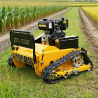 Pemotong Rumput Robot Mini Efisiensi Tinggi, Mesin Pemotong Rumput Crawler Brush Cutter Terlaris untuk Perawatan Rumput