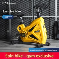 Bicicleta de Spinning Vertical Comercial - Bicicleta de Ejercicio Cardiovascular Silenciosa con Resistencia Magnética para Gimnasio en Casa, Monitoreo de Frecuencia Cardíaca, Capacidad de 150 kg
