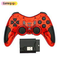 Manette de jeu sans fil USB 2.4G haute vitesse Double choc Manette de jeu pour Ps2 Ps3 PC Ordinateur portable Android TV Box